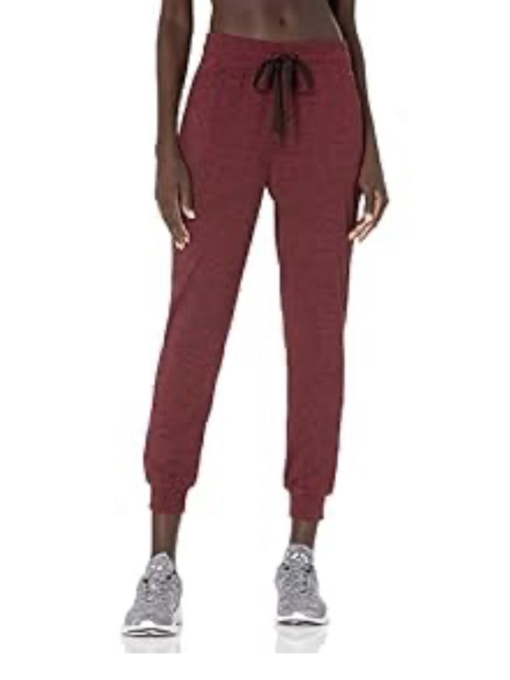 Amazon Essentials Brushed Tech Stretch Jogger Pants Burgundy M
